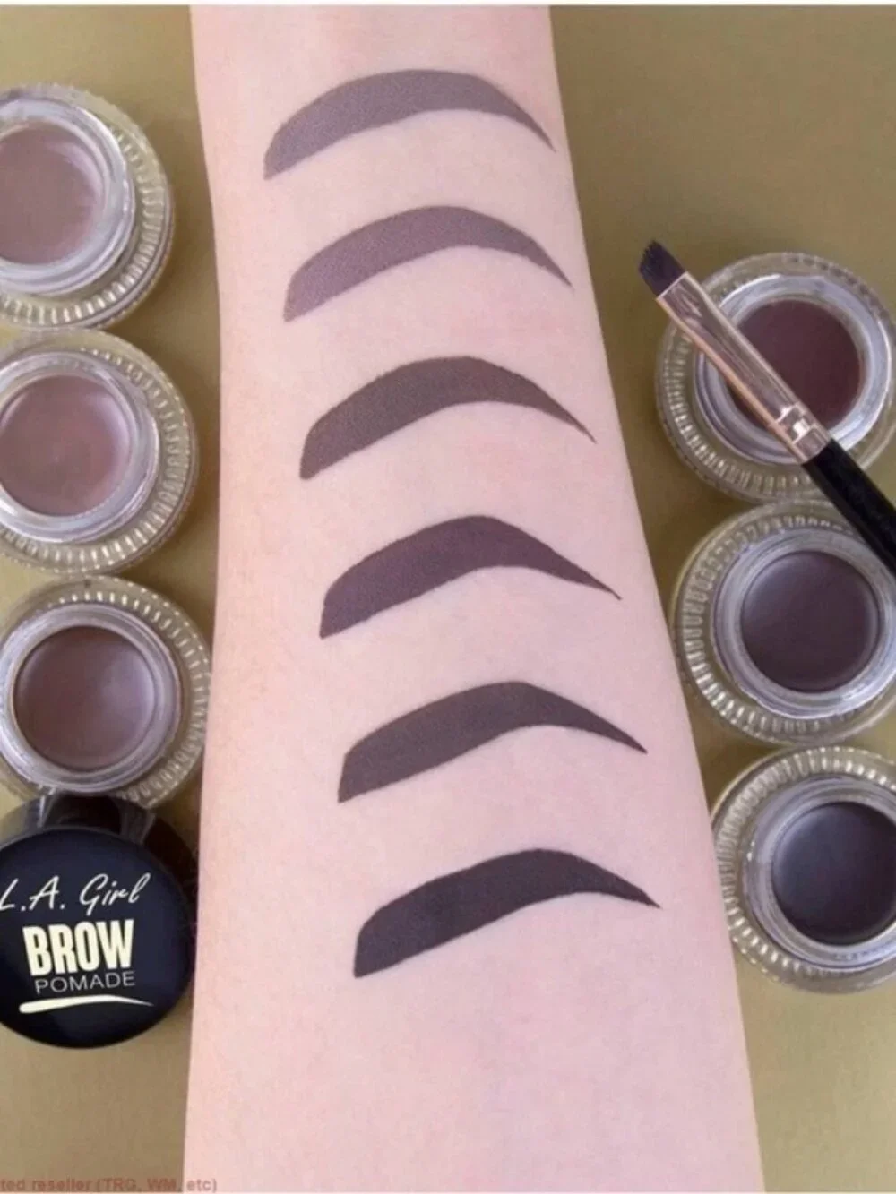 L.A. Girl Brow Pomade Soft Black Lot of 3 Waterproof Smudge Proof Eyebrow Gel